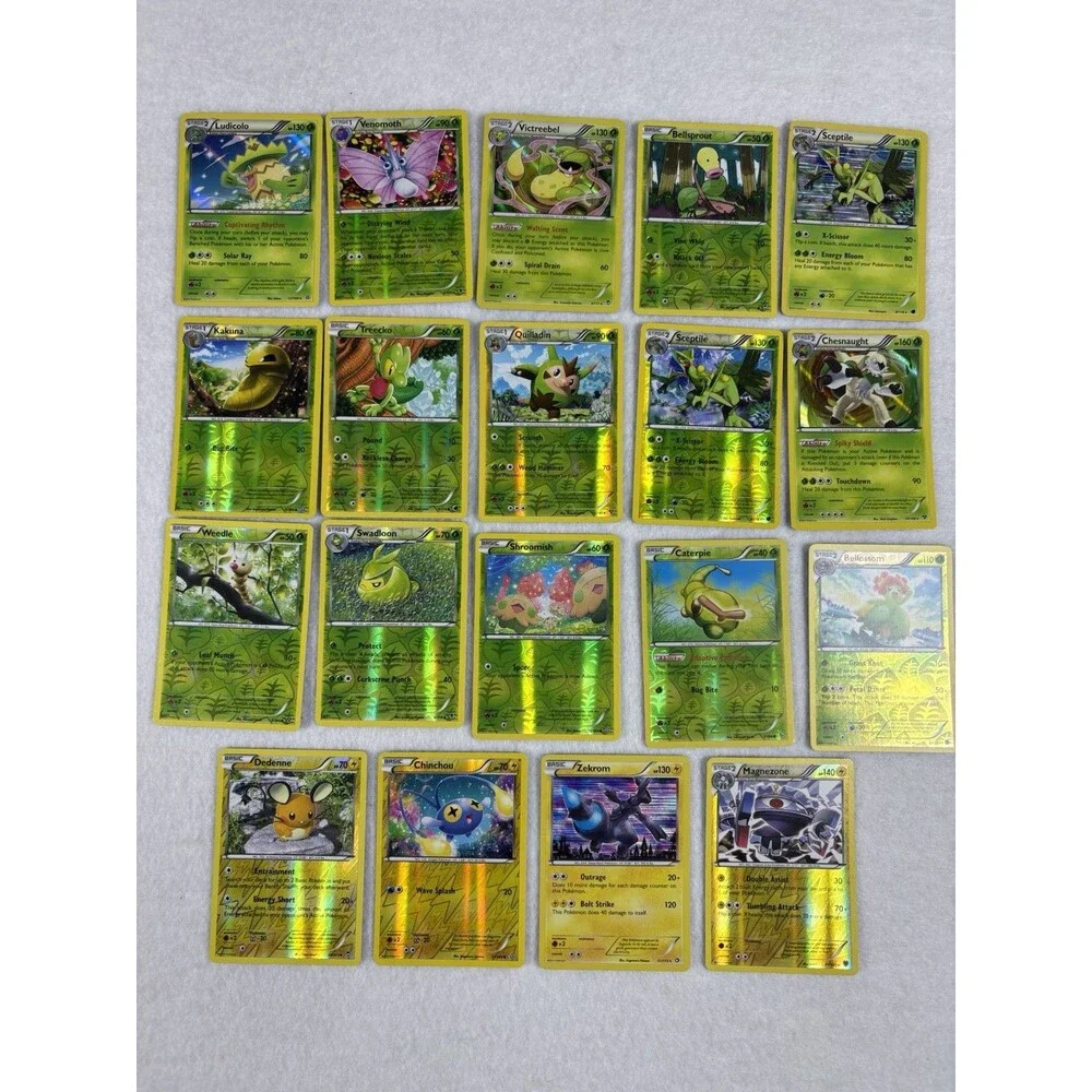 19 Pokémon Reverse Holo Card Lot Zekrom Magnezone 2x Sceptile Ludicolo NM/LP